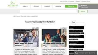 Electronic Certified Mail Online | Neopost USA