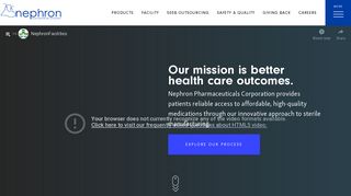Nephron Pharmaceuticals: Drug Manufacturing and Outsourcing ...