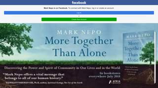 Mark Nepo - Home | Facebook - Facebook Touch