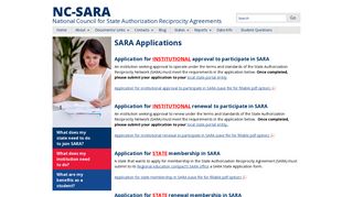 SARA Applications | nc-sara