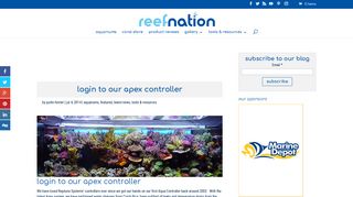 Login to our Apex Controller - Reef Nation