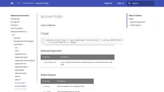 account login - Neptune Documentation