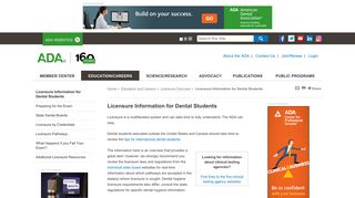 Clinical Testing for Dentist Licensure - American Dental Association