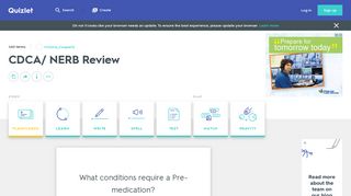 CDCA/ NERB Review Flashcards | Quizlet