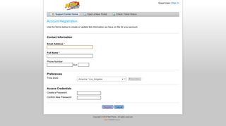 Account Registration - Brandmovers Nerf Perks - SupportSystem