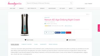 Nerium AD Age-Defying Night Cream | Beautypedia