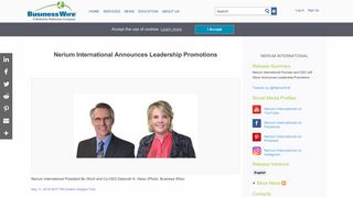 Nerium International Announces Leadership Promotions | Business Wire