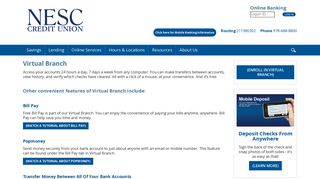 Virtual Branch > NESC Federal Credit Union