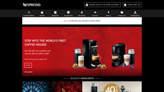 Coffee & Espresso Machines | Nespresso Canada