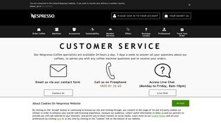 Customer Service | Nespresso IE