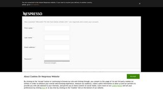 Registration | Account Information | Nespresso UK | Mosaic Site UK