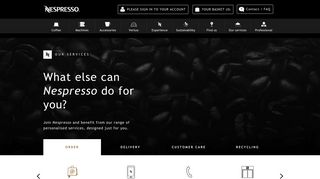 Our Services | Nespresso