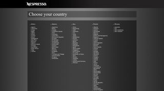 Nespresso - Country Selection