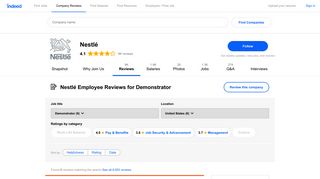 Working as a Demonstrator at Nestle Nespresso: Employee Reviews ...