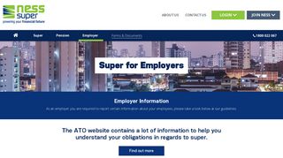 NESS Super | Employer - Employer Information