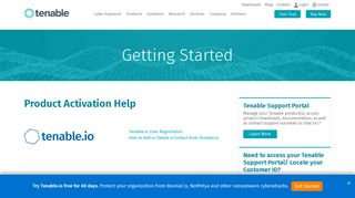 Getting Started | Tenable®