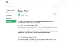 Parent Portal – Nessy