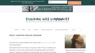 nessy learning reading program - learning well community