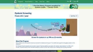 Dyslexia Screening - Nessy UK