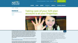 Manage Your 529 Plan | NEST 529 College Savings