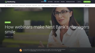 How webinars make Nest Bank's managers smile - ClickMeeting Blog