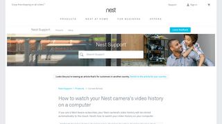How to watch your Nest camera's video history on a computer
