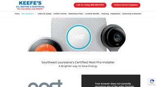 Nest Pro Elite Dealer | Keefes AC | Air Conditioning & Heating ...