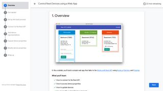 Control Nest Devices using a Web App - Google Codelabs