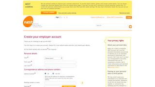 Sign up as an employer - Nest