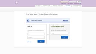 The Yoga Nest Online - MINDBODY: Login
