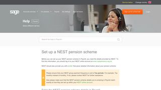 Set up a NEST pension scheme - Sage