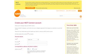 Create your NEST Connect account