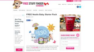 FREE Nestle Baby Starter Pack | Free Stuff Finder Canada