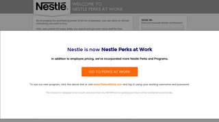 Nestle Perks at Work