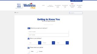Sign-Up - Nestlé Wellness Club