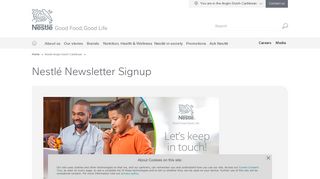 Nestlé Newsletter Signup - Nestlé Trinidad and Tobago Limited