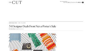 Best Designer Deals at Net-a-Porter's Sale - The Cut