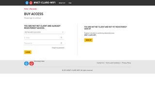 Buy access - #NET-CLARO-WIFI