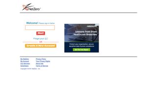 NetZero - My NetZero Personalized Start Page - Sign in