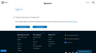 Spectrum.net Sign In