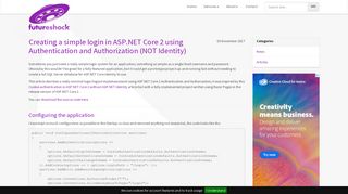 Creating a simple login in ASP.NET Core 2 using Authentication and ...
