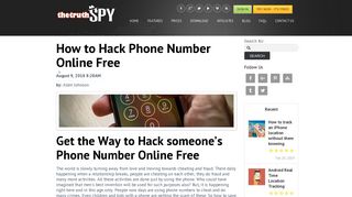 How to Hack Phone Number Online Free - TheTruthSpy