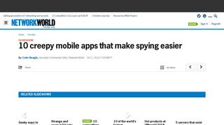 10 creepy mobile apps that make spying easier | Network World