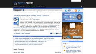 Net Detective Can't Find It's Own Happy Customers | Techdirt