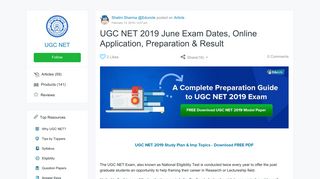UGC NET 2019 July Exam Dates, Online Application, Preparation ...