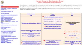 CSIR: Human Resource Development Group