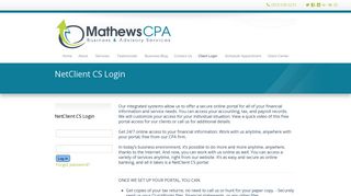 NetClient CS Login | Jeffrey B. Mathews, CPA, LLC