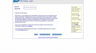 HR Online - Logon - SRP