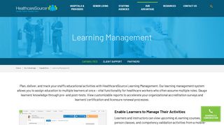 Learning Management | HealthcareSource