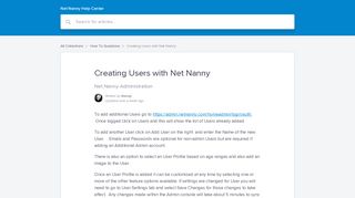 Creating Users with Net Nanny | Net Nanny Help Center